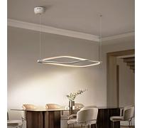 YCVAWEOD Modern Led Pendant Lights Compatible with Dining Room Bar Shop Hanging Lamp Living Office Home Deco 90-260V Matte Black/White,Chandeliers Light Fixture LWX