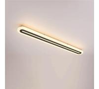 YCVAWEOD Modern Long Strip Ceiling Light, Dimmable LED Lamp, Metal Flush Mount Chandelier, Creative Pendant Light Fixture for Living Room, Entrance, Aisle, Balcony, Cloakroom LWX