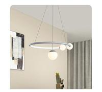 YCVAWEOD Modern Minimalist Bedroom LED Pendant Lamps Circle Magic Bean Art Dining Room Lighting for Nordic Cafe Home Decor Chandelier LWX