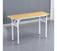 YCVAWEOD Modern Minimalist Small Computer Desk - Folding Rectangular Conference Table with Adjustable Leg Pads, Perfect for Home Office & Business Use (Color: [Your Color]) LWX