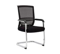 YCVAWEOD Modern Office Chair - Comfortable Steel Leg Desk Chair for Home & Conference Use Elegant Design in Black Orange Red - Durable & Stylish LWX