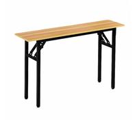 YCVAWEOD Modern Small Computer Desk - Minimalist Folding Table with Adjustable Leg Pads, Rectangular Conference Desk, Stylish Home Office Furniture for Business Use (Color:) LWX