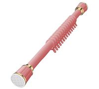 YCVAWEOD No Drill Curtain Rod Adjustable Telescopic Clothes Rod & Shower Curtain Pole Extendable Curtain Track for Bedroom & Living Room Windows Pink 260-350cm LWX