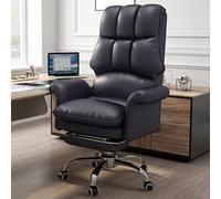 YCVAWEOD Office Chair Adjustable Height with Wheels - PU Leather Executive Swivel Desk Chair for Adults, Comfortable Home Seating LWX