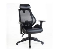 YCVAWEOD Office Chair Computer, Pu Leather Swivel Breathable Mesh Back, Adjustable Height High-Back Reclining With Armrest And LWX
