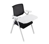 YCVAWEOD Office Chair, Folding Training Chair with Writing Tablet, Home Office Desk Chairs, Ideal for Classroom, Office, Conference(Black) LWX