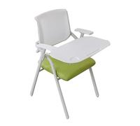 YCVAWEOD Office Chair, Folding Training Chair with Writing Tablet, Home Office Desk Chairs, Ideal for Classroom, Office, Conference(Green) LWX
