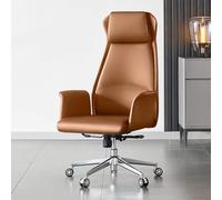 YCVAWEOD Office Chair Free Adjustment Desk Chair Leather Seat,home Computer Chair,lift Swivel Chair, Business Comfortable Study Chair, LWX