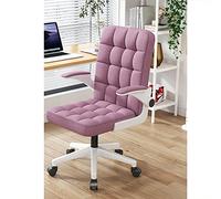 YCVAWEOD Office Chair Gaming Chair Computer Chair Modern Home Office Chair with Wheels,Swivel Desk Chair Adjustable Height Computer Chair with Flip-up Armrest, Task Chair for Living Room Bed LWX