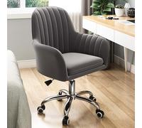 YCVAWEOD Office Chair Gaming Chair Computer Chair Multifunction Swivel Chair,360° Swivel Height Adjustable Rolling Task Chair with Casters Velvet Fabric Backrest Seat Surface Lift R LWX