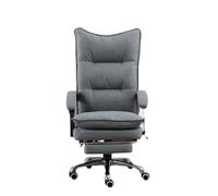 YCVAWEOD Office Chair High Back Executive With Foot Rest, Leather For Home &, Comfortable Blue Desk Chair, Modern Fauteuil Bureau LWX