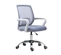 YCVAWEOD Office Chair Home, Mesh Back Swivel Conference Room Chair With Lumbar Support And Fixed Armrests Comfy Computer Chair(Purple) LWX