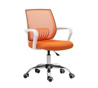 YCVAWEOD Office Chair Home, Mesh Back Swivel Conference Room Chair With Lumbar Support And Fixed Armrests Comfy Computer Chair(Purple) LWX