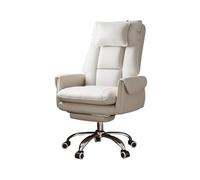 YCVAWEOD Office Chair Leisure Sofa Chair Comfortable Sedentary Pu Leather Swivel Chair Household Reclining Computer Chair (Color :+Orange) LWX