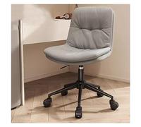 YCVAWEOD Office Chair Modern Armless Home With Swivel Wheels For Upholstered Executive Task Chair In Orange Color LWX