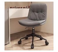 YCVAWEOD Office Chair Modern Armless Home With Swivel Wheels For Upholstered Executive Task Chair In Orange Color LWX