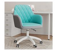 YCVAWEOD Office Chair Modern Swivel Vanity Chair With Wheels Adjustable Stool For Makeup And Home Stylish Armchair For Bedroom Comfortable Rolling Task Chair LWX