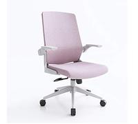 YCVAWEOD Office Chair Office Swivel Chair, Cloth Medium Back Work Computer Desk Chair, Folding Armrest, Tilt Mechanism, With Lumbar Support Executive Task Chair (Color : C) LWX