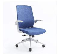 YCVAWEOD Office Chair Office Swivel Chair, Cloth Medium Back Work Computer Desk Chair, Folding Armrest, Tilt Mechanism, With Lumbar Support Executive Task Chair (Color : D) LWX