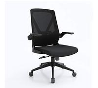 YCVAWEOD Office Chair Office Swivel Chair, Heavy Duty Medium Back Work Computer Desk Chair, Design, Folding Armrest, Tilt Mechanism, Max Weight Capacity 150Kg (Color : F) LWX