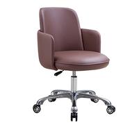 YCVAWEOD Office Chair Swivel Task Chair Ultra Soft PU Leather Seat Upholstered 360° Swivel Modern Desk Chair Adjustable Height Adjustable Home Desk Chair LWX