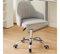 YCVAWEOD Office Chair Task S Velvet With Wheels Desk S High Back Side Adjustable Swivel Desk LWX