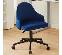 YCVAWEOD Office Chair Velvet Office Chair with Wheels Desk Chairs High Back Side Chair Adjustable Swivel Office Desk Chair LWX