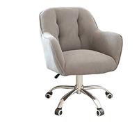 YCVAWEOD Office Chair With Adjustable Height, Medium Back Support, Flannel Fabric, Swivel Design, Comfortable Desk Chair For Home And Use LWX