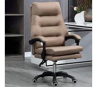 YCVAWEOD Office Chair with Lumbar Support Adjustable Armrests & Backrest Gaming Chair for Home & Office Khaki Color Size A Comfortable for Work & Play LWX