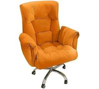 YCVAWEOD Office Chair with Lumbar Support Adjustable High Back Swivel Desk Chair Armrest Work Chair for Comfort and Productivity (Color: D/Orange A) LWX