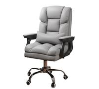 YCVAWEOD Office Chair with Lumbar Support, Adjustable PU Leather Executive Desk Chair, Comfortable Cushioned Seat, Rolling Wheels for Home Use LWX