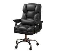 YCVAWEOD Office Chair with Lumbar Support, Adjustable PU Leather Executive Desk Chair, Comfortable Cushioned Seat, Rolling Wheels for Home Use LWX