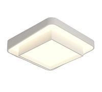 YCVAWEOD Pendant Lights, Modern Led Ceiling Light Indoor Round Low Profile Close to Minimalist Nordic Lamp 3 Color Changeable Ø40Cm for Lounge Hallway Home Office Porch White(Square-50Cm) LWX