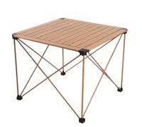 YCVAWEOD Portable Folding Aluminum Camping Table with Carry Bag - Rollable Picnic Table for Garden Outdoor and Travel (70x70x57cm) - Lightweight & Easy to Set Up LWX