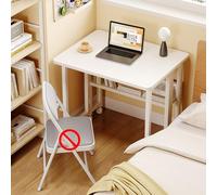 YCVAWEOD Portable Folding Computer Desk for Small Spaces - Simple Style Office Study Work Table with Storage Rack for Home & Bedroom, 120x58cm Writing Desk LWX