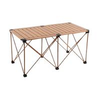 YCVAWEOD Portable Folding Table - Lightweight Aluminum Camping Table for Easy Storage & Cleaning, Stable Design for Outdoor Picnic, Tailgating & Backyard Use LWX