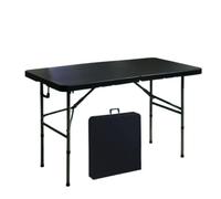 YCVAWEOD Portable Folding Table - Simple Rectangular Design for Indoor/Outdoor Use Ideal for Camping Picnics Garden Parties and Game Nights - Space-Saving Convenience LWX