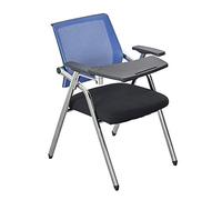 YCVAWEOD Portable Folding Training Chair with Table Mobile Conference Desk Chair for Students 6 Colors Available (Blue Style 2) - Ideal for Meetings and Events LWX