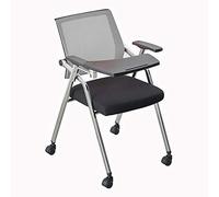 YCVAWEOD Portable Folding Training Chair with Table Mobile Conference Seating for Students Meeting Room Use 6 Colors Available Gray Style 3 Ideal for Office & Classroom LWX
