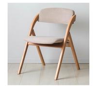 YCVAWEOD Portable Folding Wooden Chairs Comfortable Padded Back Dining Chair for Guests Ideal for Kitchen Office Wedding Events - Khaki Color LWX