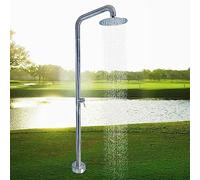 YCVAWEOD Portable Outdoor Shower Station Free Standing Shower Fixture with Big Nozzle, Ideal for Camping, Beach, Poolside Use, Easy Setup, Durable & Convenient LWX