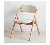 YCVAWEOD Portable Wooden Folding Chair Comfortable Dining & Office Chair with Padded Backrest Ideal for Guests Kitchen Wedding and Events (PU-1) LWX