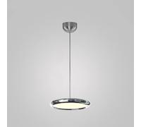 YCVAWEOD Postmodern Metal Pendant Light Led Dimmable Ceiling Hanging Lamp 1, Home Adjustable Suspended Light Fixture - Kitchen Dining Table Chandelier Silver Gold, Chandelier For -Silver-30cm LWX