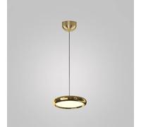 YCVAWEOD Postmodern Metal Pendant Light Led Dimmable Ceiling Hanging Lamp 1, Home Adjustable Suspended Light Fixture - Kitchen Dining Table Chandelier Silver Gold, Chandelier For -Gold-20cm LWX