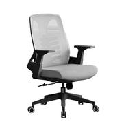 YCVAWEOD Professional Executive Office Chair Desk Chairs With Lumbar Support And Flip-Up Arms, Adjustable Height Swivel Comfortable Breathable Mesh Computer Executive Computer Desk Chair(Gris) LWX