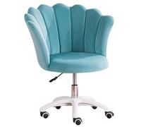 YCVAWEOD Professional Modern Artificial Leather Office Chair Design Soft And Comfortable Computer Chair With Breathable Fabric And 360° Swivel Stylish Golden Legs LWX