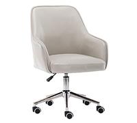 YCVAWEOD Professional Modern Fabric Blue Cross Legged Office Chair With Wide Seat Adjustable Swivel Armless Computer Task Chair For Bedroom Vanity Makeup LWX