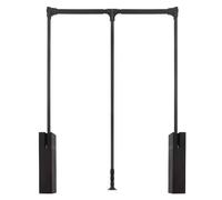 YCVAWEOD Pull Down Extendable Wardrobe Rail - Adjustable Retractable Closet Rod for Hanging Clothes, 510-1210mm, Space-Saving Clothes Hanger Solution, Ideal for Wardrobes and Closets LWX