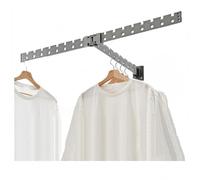 YCVAWEOD Pull Out Pants Rack Wall-Mounted Folding Clothes Drying Rack, Household Invisible Clothes Drying Rod, Indoor Folding Telescopic Trouser Rack,Gray5,size LWX