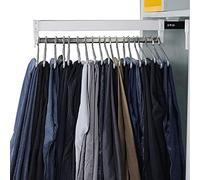 YCVAWEOD Retractable Closet Hanger Rail, Adjustable 30-60cm Heavy Duty Steel Clothes Rack Bar for Pants & Coats, Space-Saving Pull-Out Hanger for Organized Storage (50cm/19.4inch) LWX